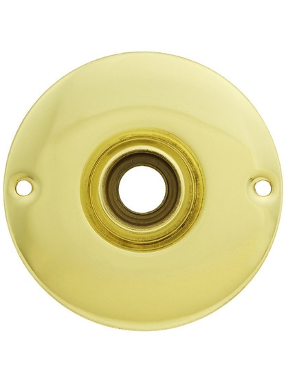 3 inch Wrought Brass Rosette in Polished Brass.